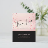 バラ金ゴールドピンクブラックグリッターフォイルルック結婚ズ (スタンド正面)