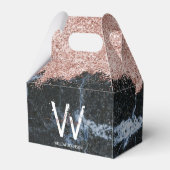 バラ金ゴールドピンクブラックマーブルグリッターダストモノグラム フェイバーボックス (裏面サイド)