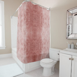 バラ金ゴールドピンクベルベットシャワーカーテンまたはベロア シャワーカーテン