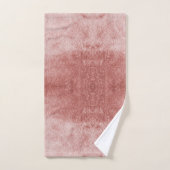 バラ金ゴールドピンクベルベットバスタオルまたはベロールファン バスタオルセット (ハンドタオル)