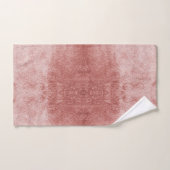 バラ金ゴールドピンクベルベットバスタオルまたはベロールファン バスタオルセット (ハンドタオル)