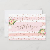 バラ金ゴールドピンクホワイトビジネスギフト証明書 (正面)