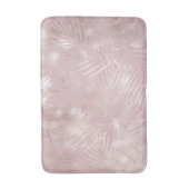 バラ金ゴールドピンクボタニカルトロピカルパーム葉ツリー バスマット (正面縦)