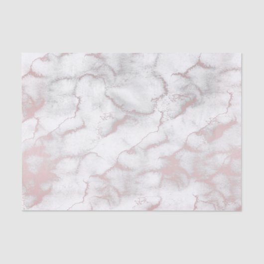 バラ金ゴールドピンクマーブルシモダンックトレンディーパーティー 薄葉紙 (正面)