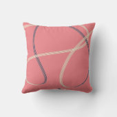 バラ金ゴールドピンクモダン抽象芸術装飾用クッション クッション (裏面)