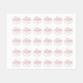 バラ金ゴールドピンクラスベガス誕生日カスタムお気に入り ラベル (シート)