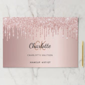 バラ金ゴールドピンク事業紙ランチョンマット ペーパーパッド (インサイチュ)