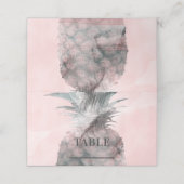 バラ金ゴールドピンク熱帯パイナップルテーブルシーティング プレイスカード (外部開封)