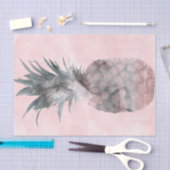 バラ金ゴールドピンク熱帯夏パイナップルパーティー 薄葉紙 (クラフト)