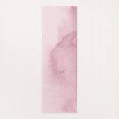 バラ金ゴールドピンク絞り染め名前をカスタムする ヨガマット (裏面)