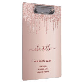 バラ金ゴールドピンク美しいサロン事業 クリップボード (右)