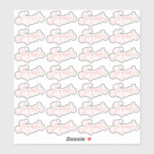 バラ金ゴールドピンク装飾ジェニファー28個 シール (シート)