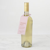 バラ金ゴールドピンク誕生日おもしろいカスタムワインラベル ボトルネックタグ (アングル)