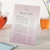 バラ金ゴールドピンク追加ロゴ価格表美しいサロン 台座サイン (インサイチュ)