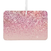 バラ金ゴールドピンク金ゴールドグリッタースパークル カーエアーフレッシュナー (裏面)