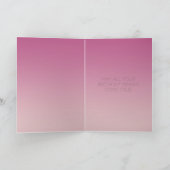 バラ金ゴールドピンク金ゴールドグリッタースパークル カード (内部)