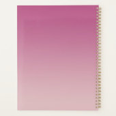 バラ金ゴールドピンク金ゴールドグリッタースパークル プランナー手帳 (裏面)