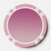 バラ金ゴールドピンク金ゴールドグリッタースパークル ポーカーチップ (裏面)