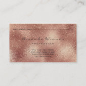 バラ金ゴールドピーチアイ赤面ラッシュグリッターメイクアップ 予約カード (裏面)