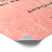 バラ金ゴールドピーチメイクアップアイズラッシュプライスパステル ポスター (角)