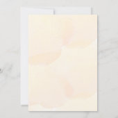 バラ金ゴールドピーチ水色フローラスウィート16 招待状 (裏面)