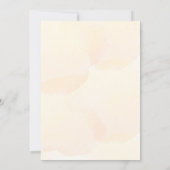 バラ金ゴールドピーチ水色フローラスウィート16 招待状 (裏面)