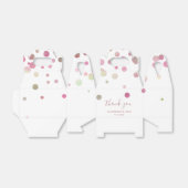 バラ金ゴールドピ結婚ンクのホイルフェイクグリッター フェイバーボックス (折り畳みなし)