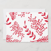 バラ金ゴールドファミリークリスマスハッピーホリデーフォト シーズンカード (裏面)