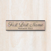 バラ金ゴールドファンシーオフィスのドアサインエレガントシンプル サインプレート (正面)