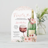 バラ金ゴールドフィエスタカップルズシャワー招待状 招待状 (スタンド正面)