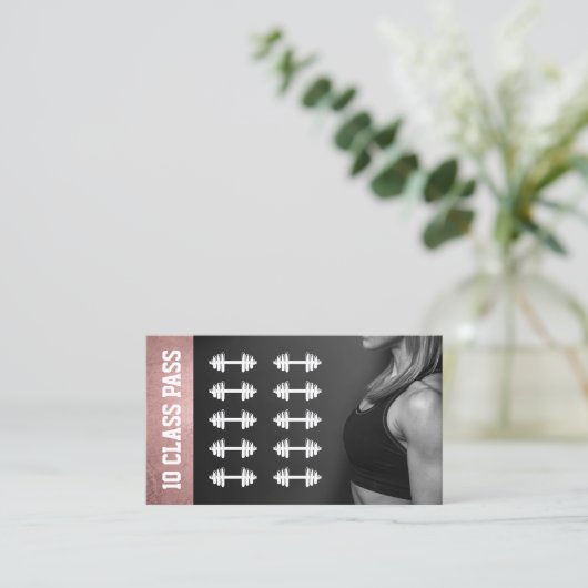 バラ金ゴールドフィットネストレーナー10クラスパスロイヤリティ ロイヤリティカード (スタンド正面)