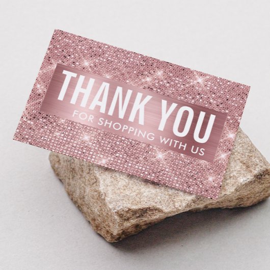 バラ金ゴールドフェイクきらめく&フォイル事業ありがとう 名刺