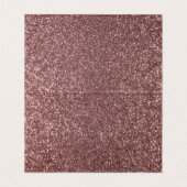 バラ金ゴールドフェイクグリッターアクセントレシピテントカード 名刺 (内部フラット)