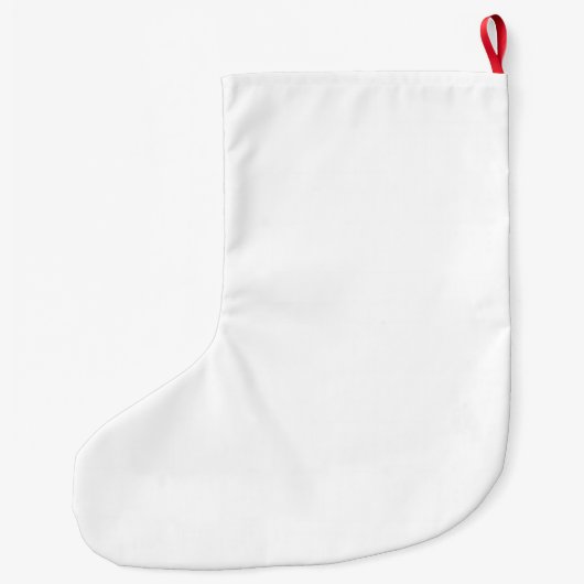 バラ金ゴールドフェイクグリッターガールテーマ ラージクリスマスストッキング (裏面)