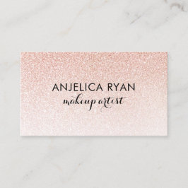 バラ金ゴールドフェイクグリッターグラデーション化粧名刺 名刺