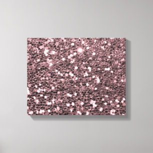 バラ金ゴールドフェイクグリッタースパークル キャンバスプリント