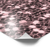 バラ金ゴールドフェイクグリッタースパークル フォトプリント            (角)