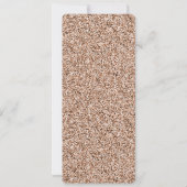 バラ金ゴールドフェイクグリッターメニュー 招待状 (裏面)