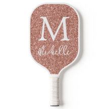 バラ金ゴールドフェイクグリッターモノグラムイニシャル名