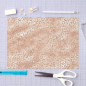 バラ金ゴールドフェイクグリッターレオパード印刷 薄葉紙 (クラフト)