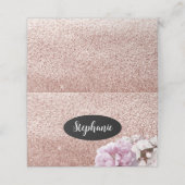 バラ金ゴールドフェイクグリッター名保有者座席表 プレイスカード (外部開封)