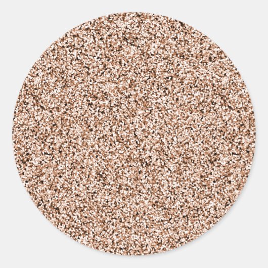 バラ金ゴールドフェイクグリッター封筒用シール ラウンドシール (正面)
