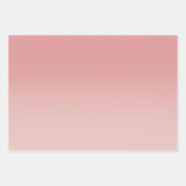 バラ金ゴールドフェイクグリッター赤面グラデーションミックス ラッピングペーパーシート (正面3)