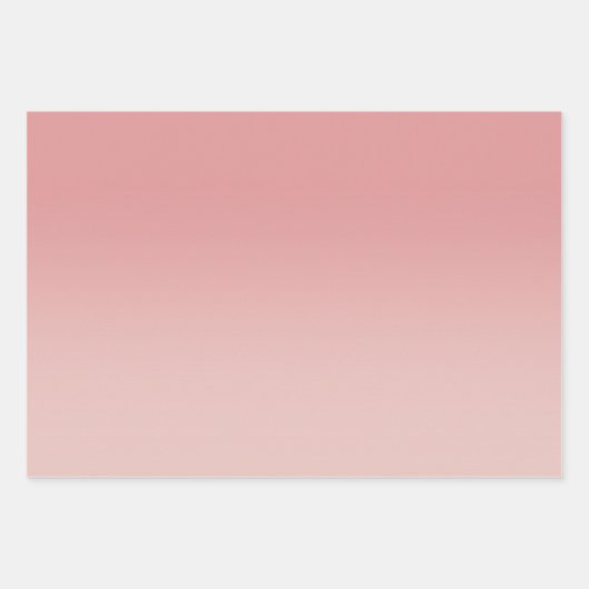 バラ金ゴールドフェイクグリッター赤面グラデーションミックス ラッピングペーパーシート (正面3)