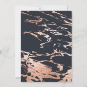 バラ金ゴールドフェイクフォイルマーブルSweet sixteen 招待状 (裏面)