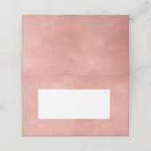 バラ金ゴールドフェイクフォイルモダン折り座席表 プレイスカード (外部開封)