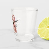 バラ金ゴールドフェイクフォイル18誕生日 ショットグラス (右)