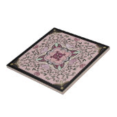 バラ金ゴールドフェイクマーブルマンダラ タイル (側面)