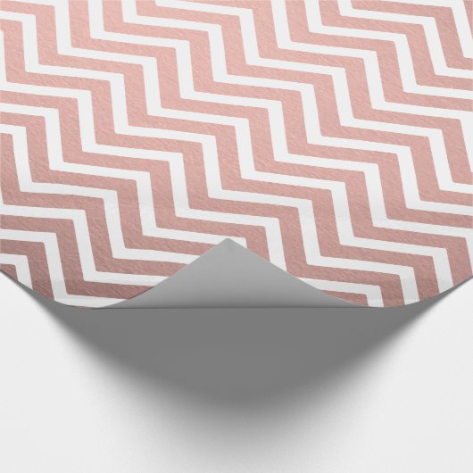 バラ金ゴールドフェイクメタリックピンクシック山型 ラッピングペーパー (角)
