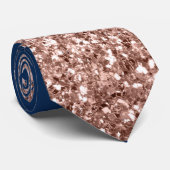 バラ金ゴールドフェージング滝グラデーショングリッタールックネック ネクタイ (ロール)